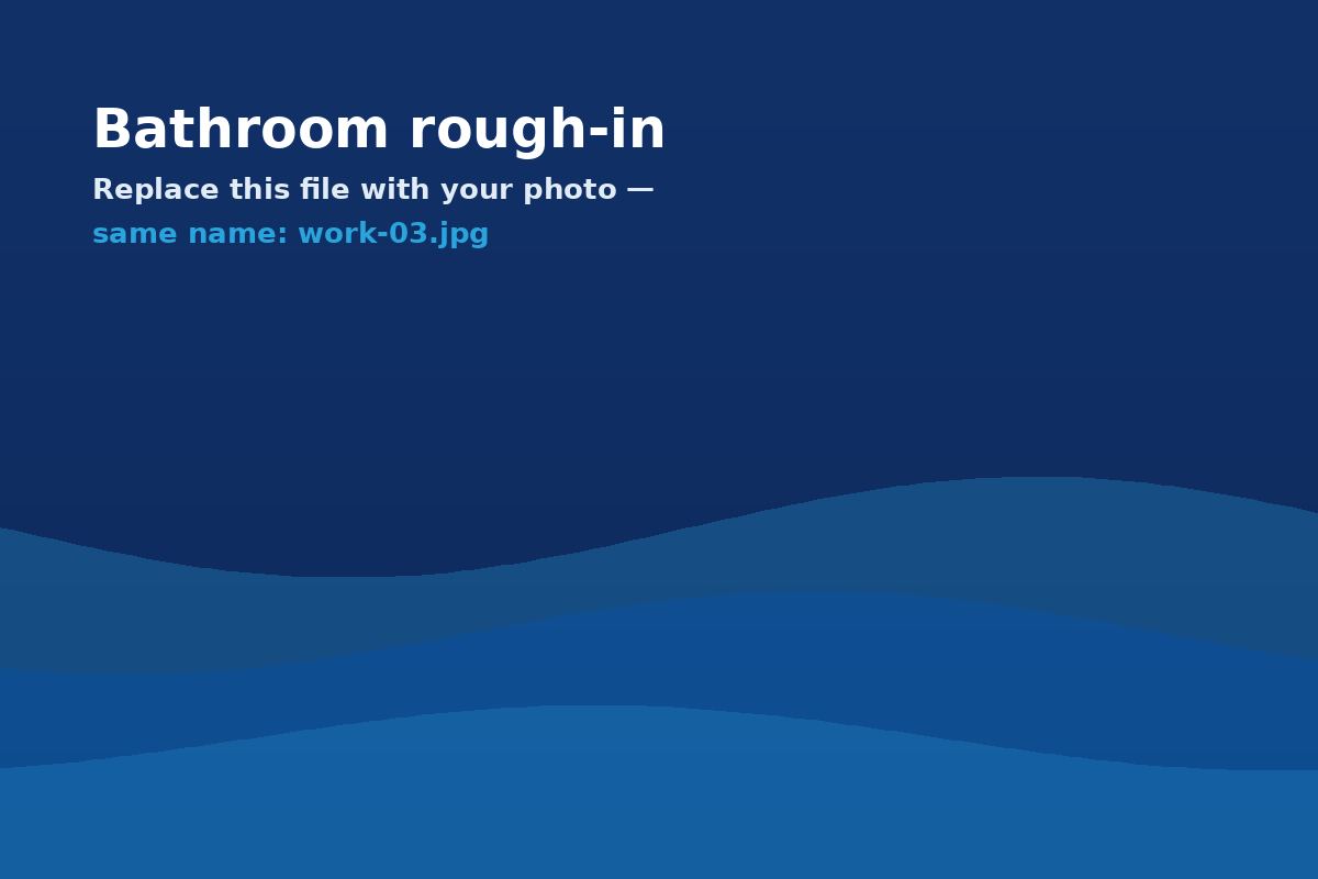 Bathroom rough-in